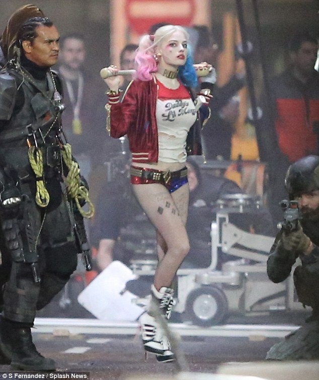 Harley Quinn Suicide Squad Movie Set Photos