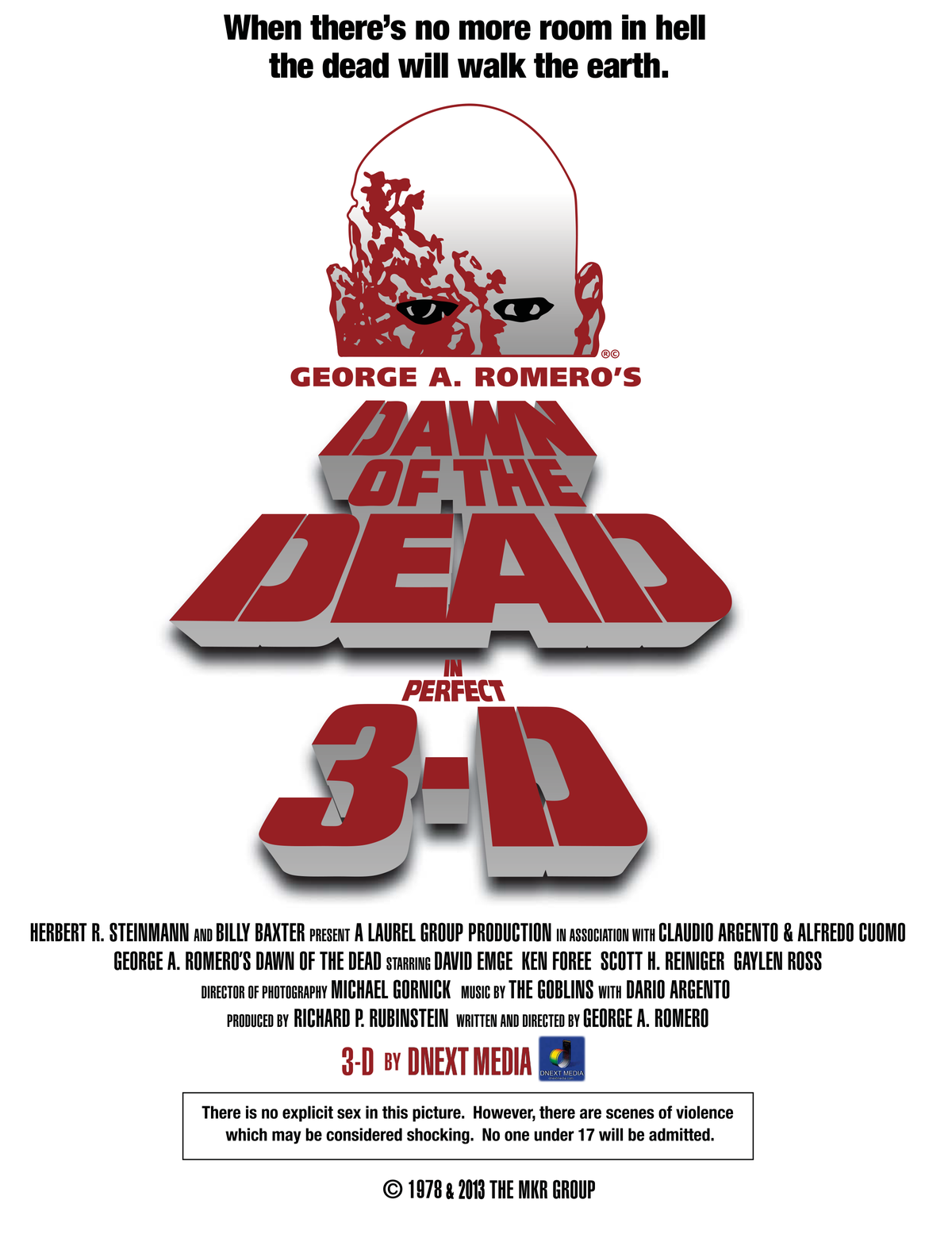 Dawn of the Dead 1978 getting a 3-D re-release in October —