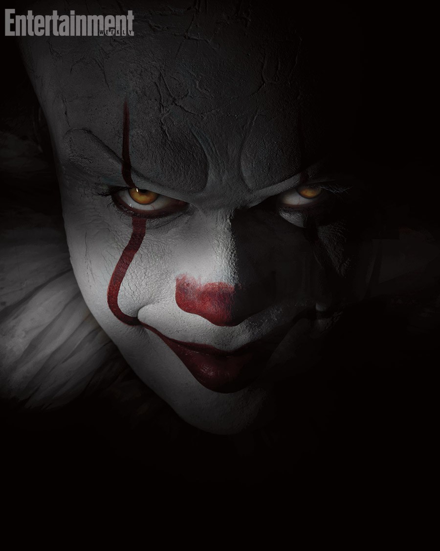 Take a look at Bill Skarsgard as Pennywise the Dancing Clown