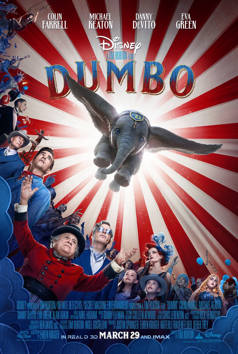 DUMBO Poster Released! Big Eyes Looks at Old DUMBO Animation