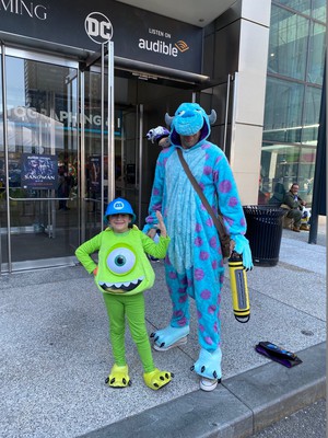 Mike Wazowski (!!) and Sully