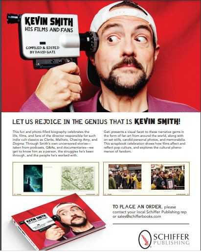 A publicity page for Kevin Smith: his films and Fans