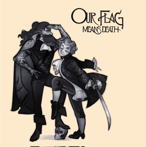 Our Flag Means Death in the style of Fleetwood Mac's Rumors Cover
