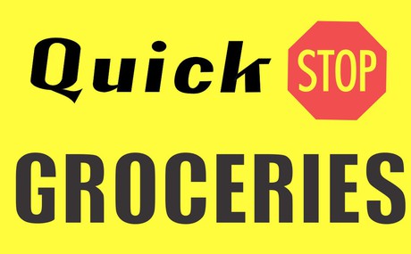 Quick Stop Groceries Sign