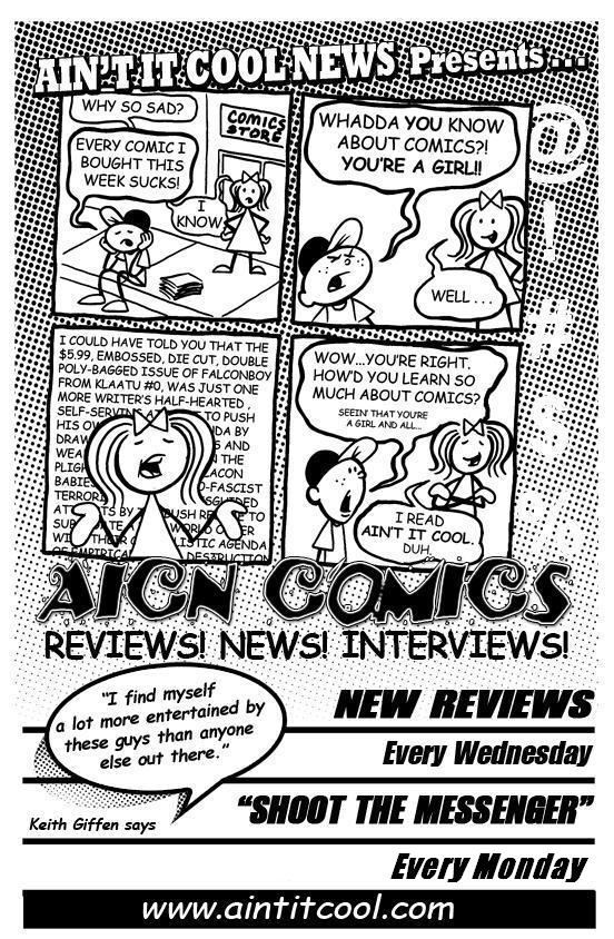 AICN COMICS REVIEWS WOLVERINE! DAN DARE! BEANWORLD! DOGS Manga! & MUCH  MORE!!!