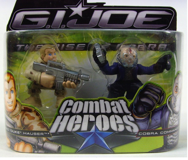 G.I.JOE GI THE RISE OF COBRA combat heroes conrad duke cobra commander figurine 