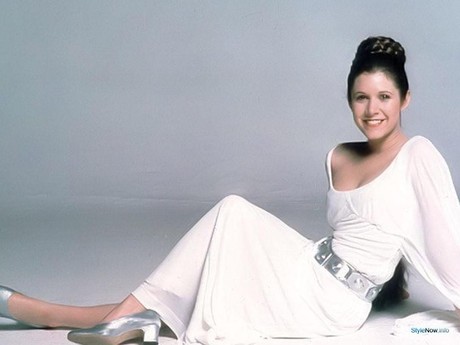 Carrie Fisher STAR WARS promo shot  