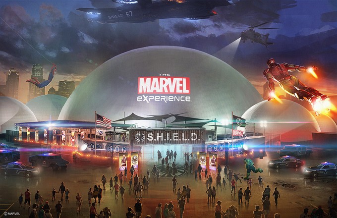 THE MARVEL EXPERIENCE dome concept art