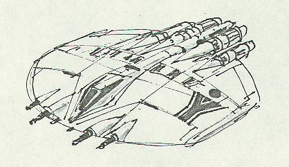 Cylon Raider concept sketch (GALACTICA 1978) 