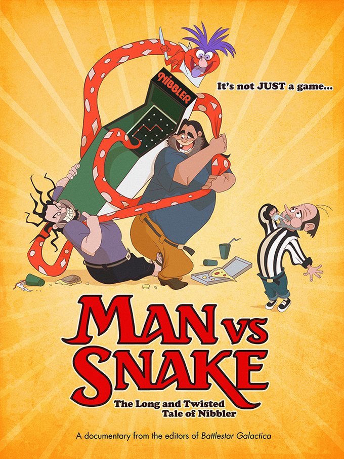 MAN VS SNAKE Don Bluth poster 