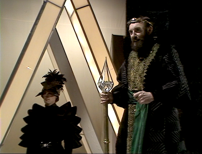 Graham Crowden as Soldeed in DOCTOR WHO: The Horns of Nimon 
