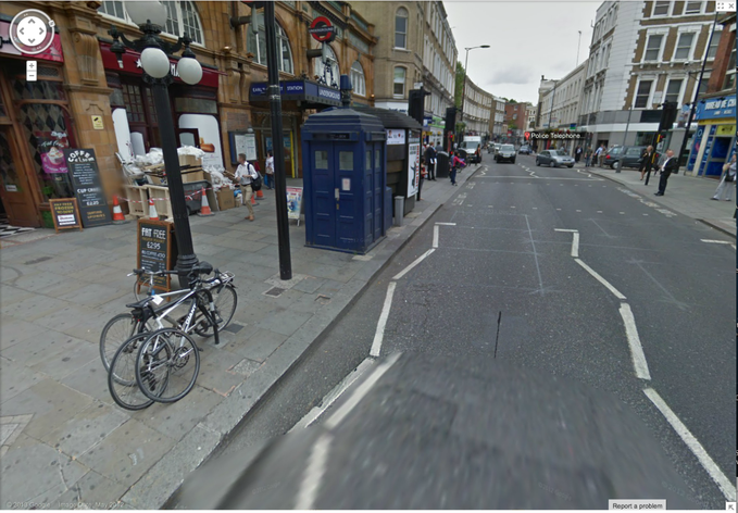 TARDIS spotted on Google Maps (DOCTOR WHO)