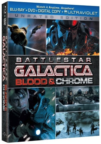 BATTLESTAR GALACTICA: BLOOD & CHROME Blu-ray Box Art