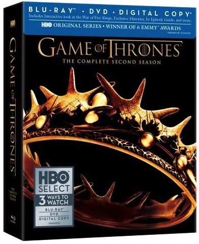 GAME OF THRONES: The Complete Second Season Blu-ray Box Art