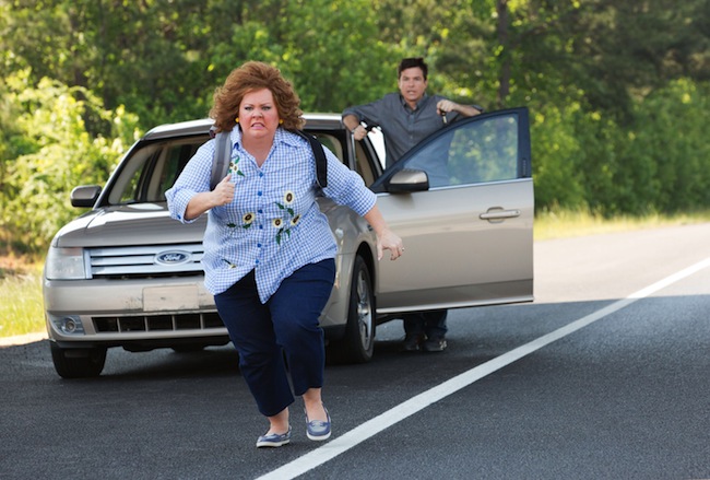 Melissa McCarthy and Jason Bateman in IDENTITY THIEF. 