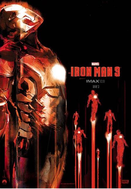 IRON MAN 3 12:01 IMAX Exclusive Mondo Print by Jock