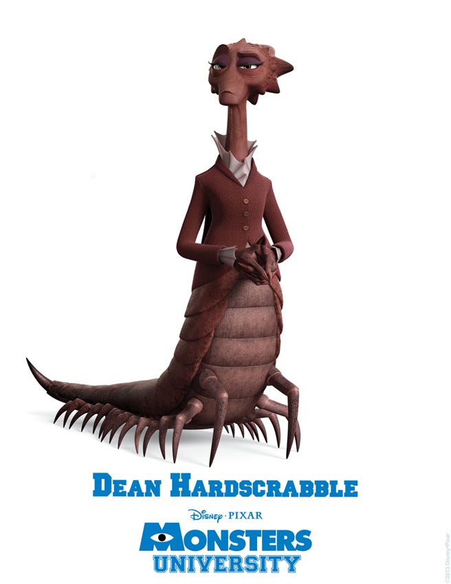 Dean Hardscrabble MONSTERS UNIVERSITY Character Poster