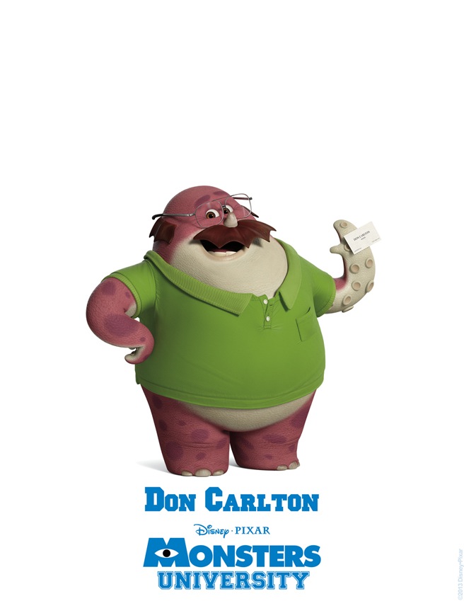 Don Carlton MONSTERS UNIVERSITY Character Poster