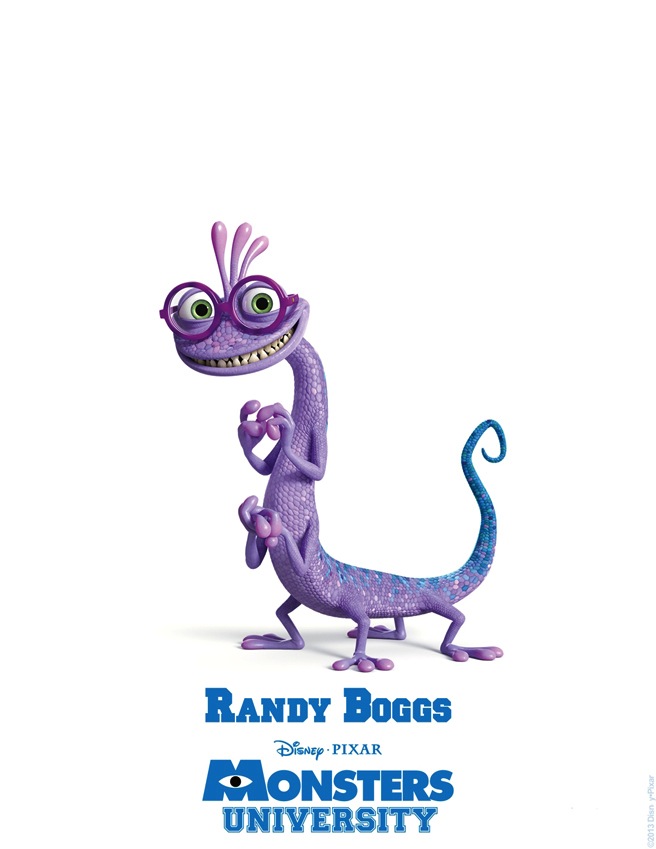 Randy Boggs MONSTERS UNIVERSITY Character Poster