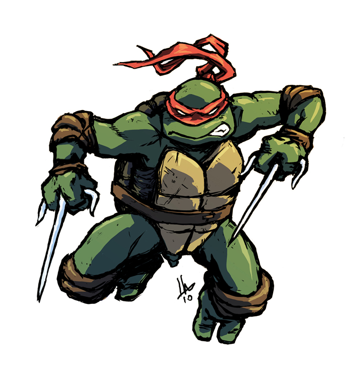Teenage Mutant Ninja Turtle Raphael illustration 