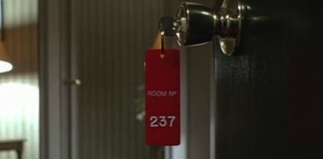 Room key 237 in THE SHINING featured in Rodney Ascher's documentary ROOM 237