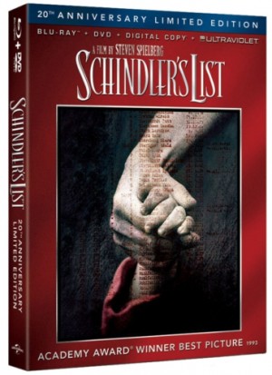 SCHINDLER'S LIST: 20th Anniversary Limited Edition Blu-ray Combo Pack Box Art
