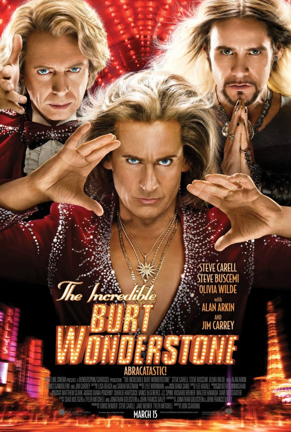 The theatrical one sheet for THE INCREDIBLE BURT WONDERSTONE