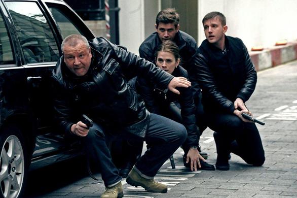 Ray Winstone, Hayley Atwell and Ben Drew in THE SWEENEY