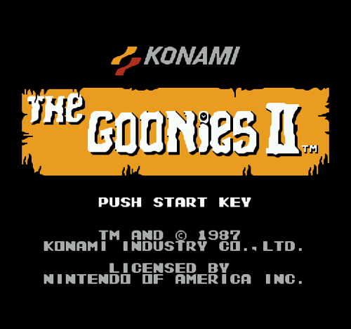 Goonies 2 Video Game