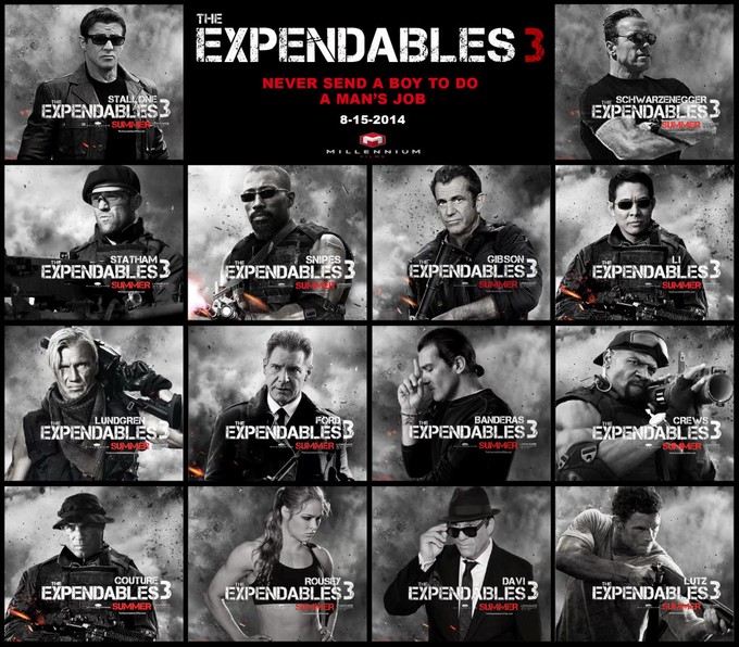EXPENDABLES 3 line-up