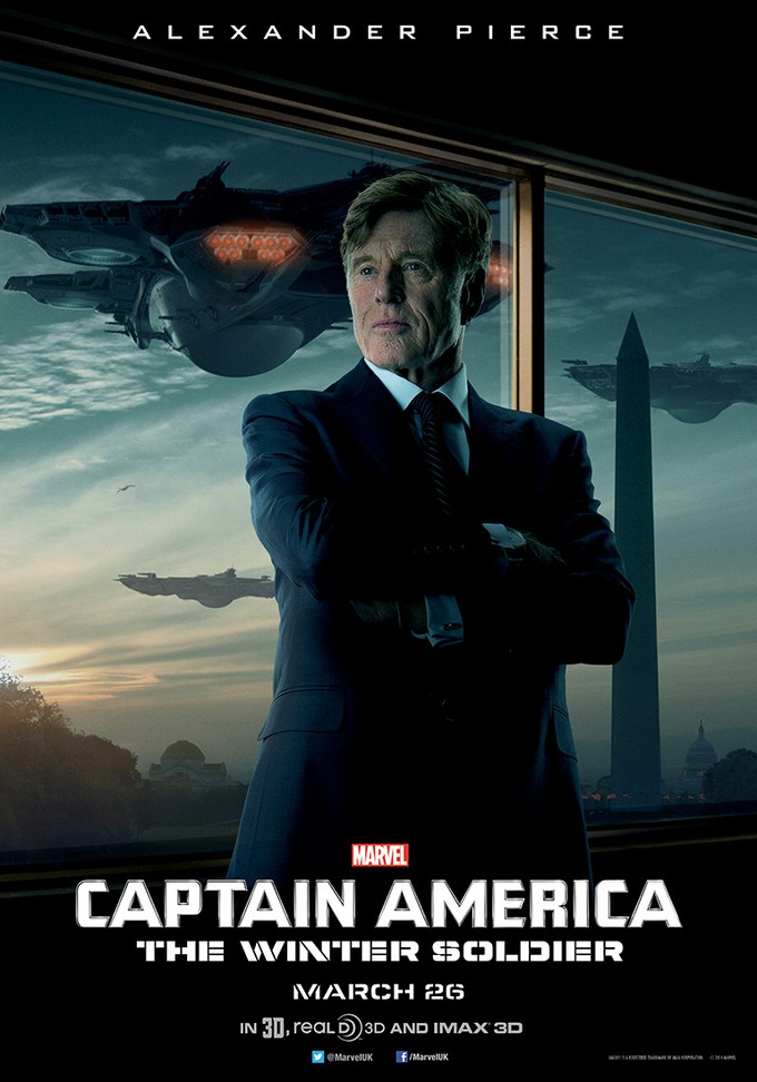CAPTAIN AMERICA: THE WINTER SOLDIER Redford character poster 