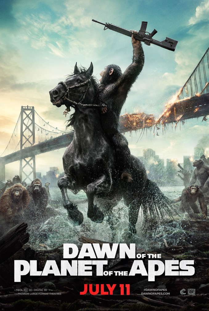DAWNN OF THE PLANET OF THE APES poster