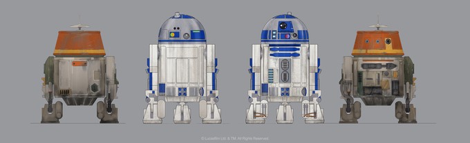 STAR WARS REBELS - 'Chopper' / R2-D2 comparison 