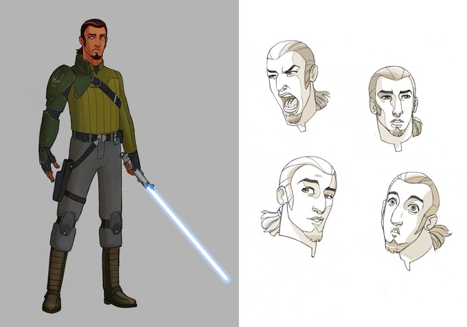 STAR WARS REBELS Kanan concept art 