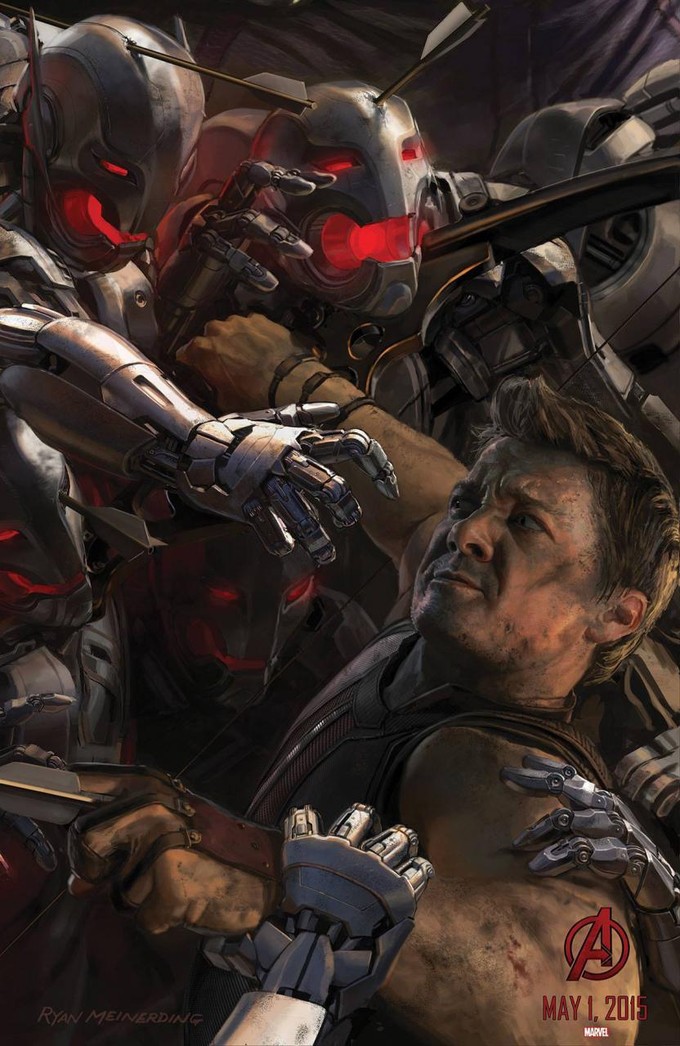 AVENGERS: AGE OF ULTRON Hawkeye promo art 