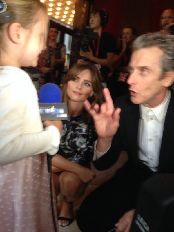 Lindalee, Capaldi, Coleman at DOCTOR WHO: Deep Breath premiere in NYC 