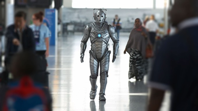 Cyberman at Heathrow 