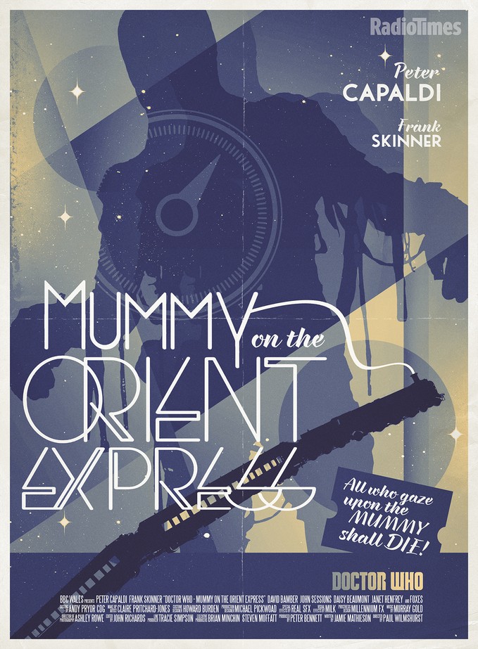 DOCTOR WHO: Mummy on the Orient Express Radio Times poster 