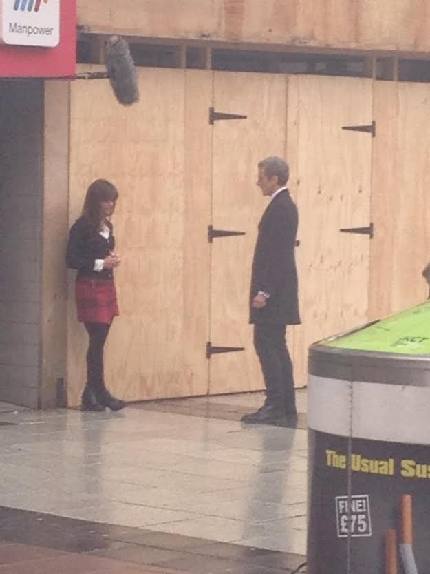 Capaldi / Coleman filming DW S8 