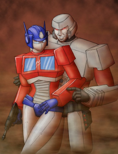 Optimus Prime Megatron Tender Moment