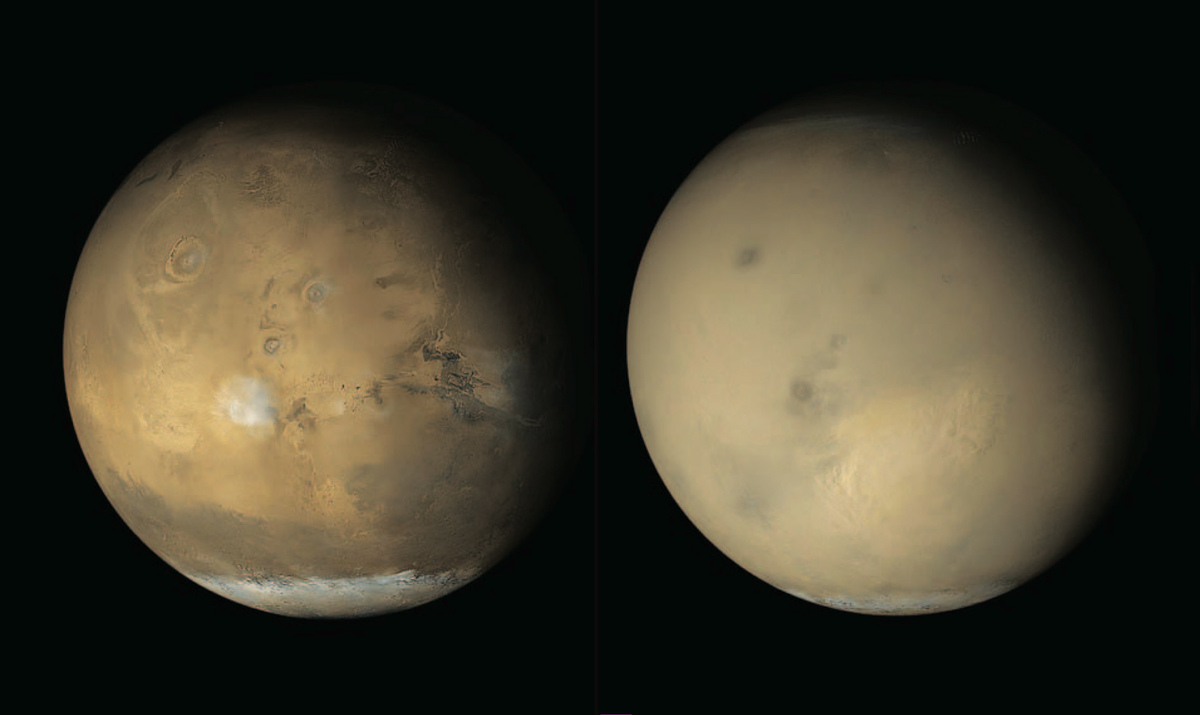 Mars dust comparison