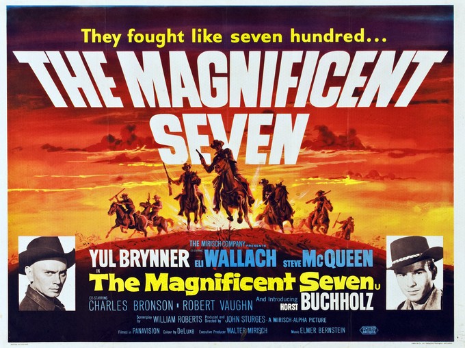 THE MAGNIFICENT SEVEN original poster 