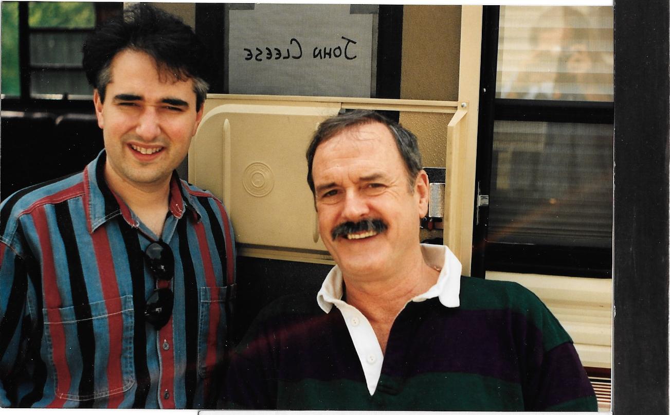 Shannon Shea with John Cleese on the set of JUNGLE BOOK