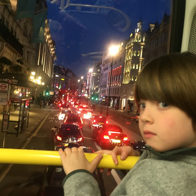 Welch's Son Oliver on the Bus Ride from STAR WARS.