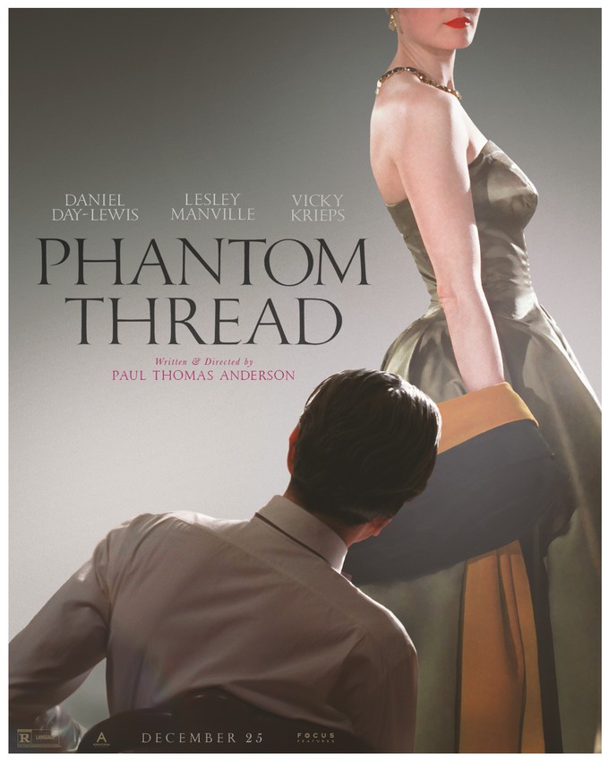 Paul Thomas Anderson's The Phantom Thread with Daniel Day Lewis has a  trailer & poster!