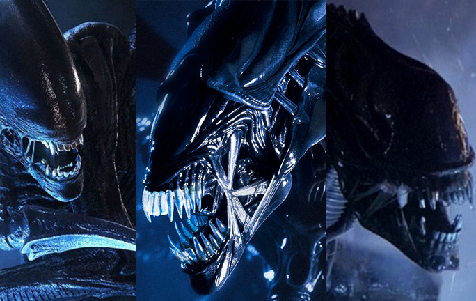 Xenomorphs from the ALIEN series