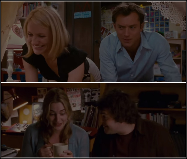 Cameron Diaz, Jude Law, Kate Winslet, and Jack Black in THE HOLIDAY