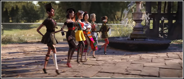 Janelle Monáe, Stefanie von Pfetten, Leslie Mann, Eiza González, Merritt Wever and Gwendolyn Christie in WELCOME TO MARWEN