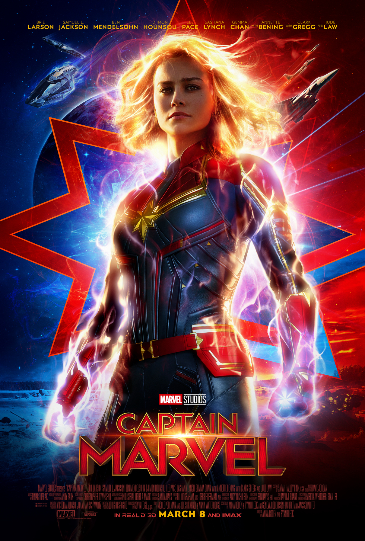 New poster for CAPT MARVEL starring Brie Larson