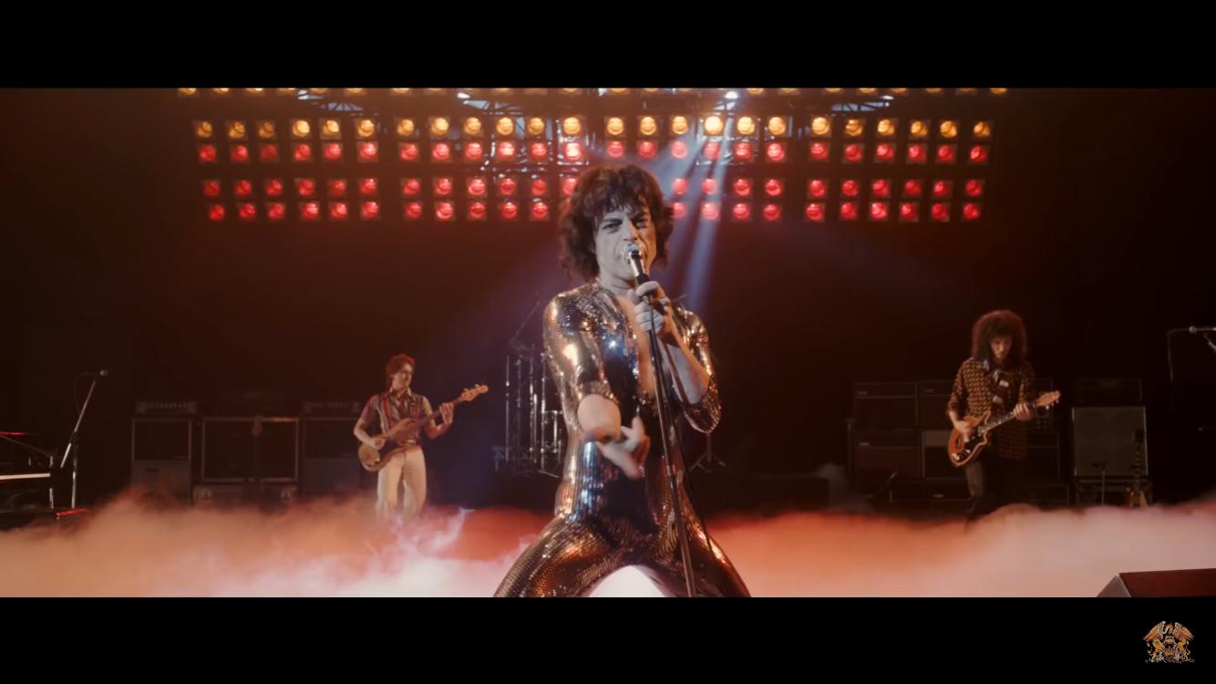 Rami Malek grabs you by the balls in BOHEMIAN RHAPSODY